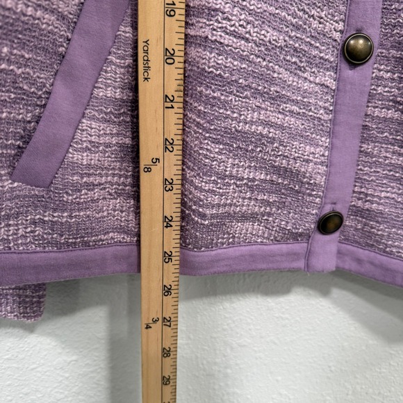 Maurices‎ Purple Textured Knit Button Front Cardigan Sweater Plus Size XXL - Picture 6 of 7